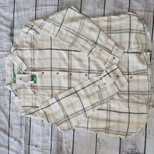 JACHS Girlfriend Plaid Button Down Shirt XL